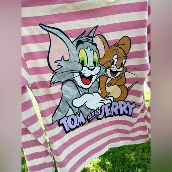 ZARA KIDS STRIPED FOIL TOM AND JERRY © &™ WARNER BROS. SHIRT - Picture 13 of 16
